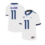 Men's West Virginia Mountaineers NCAA #11 Jack Allison White Authentic Nike 2019 Stitched College Football Jersey UH15X22PZ